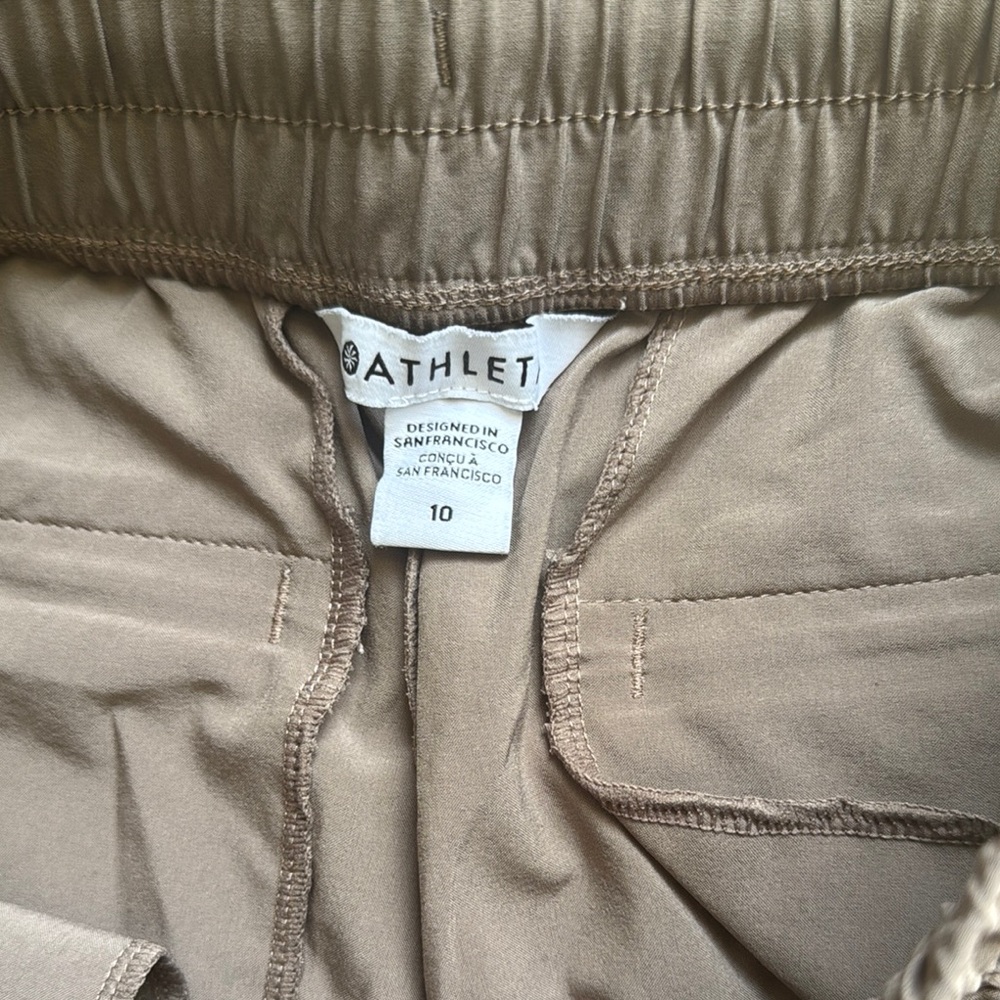 Athleta Tan wide leg cropped pant - Picture 2 of 7